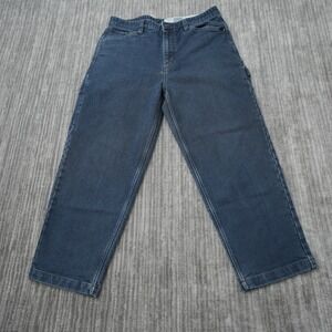 Volcom Jeans Men Baggy Fit USA Blue Pockets Denim Y2K 35 Waist 26.5 Inseam